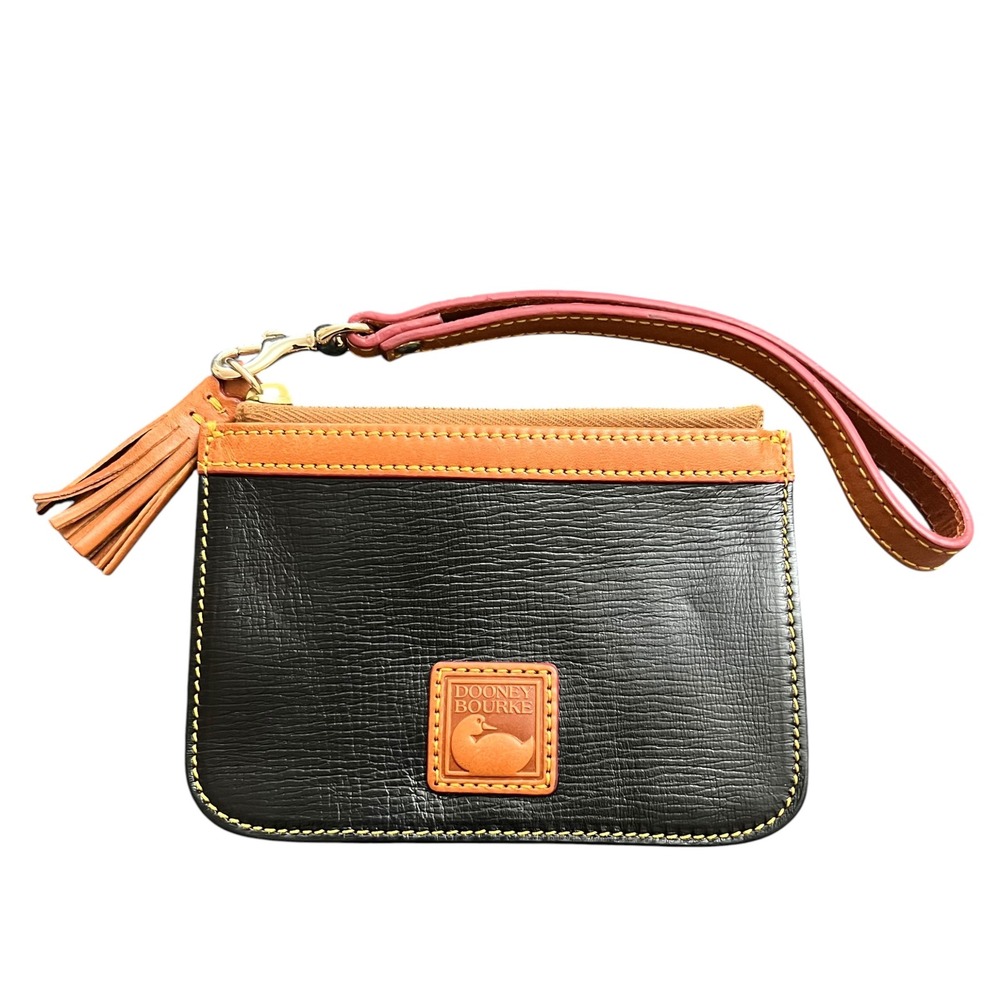 Dooney & Bourke Heritage Collection AWL Style Leather Wristlet Black